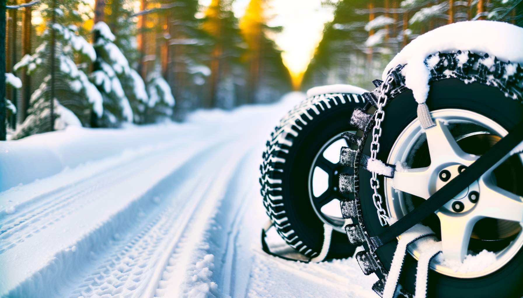 Pneus hiver, chaussettes à neige ou chaînes : que choisir ?